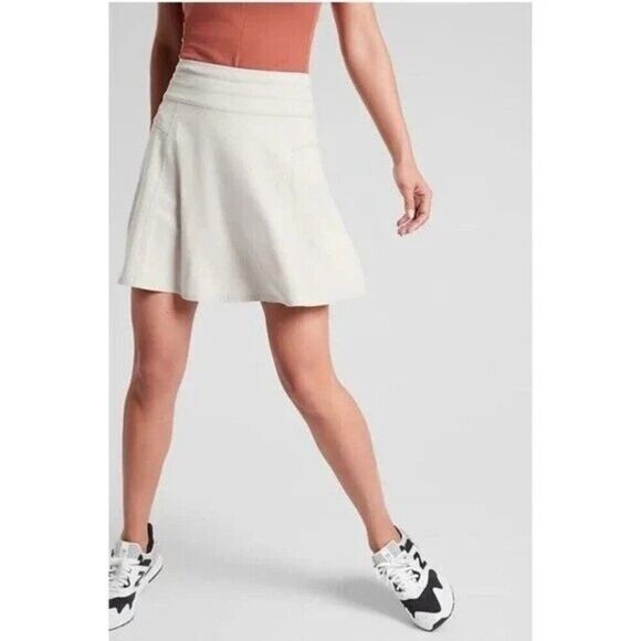 ATHLETA All Day Skort Plus Size 16 Beige Athleisure Casual Pickleball Tennis - Picture 1 of 10
